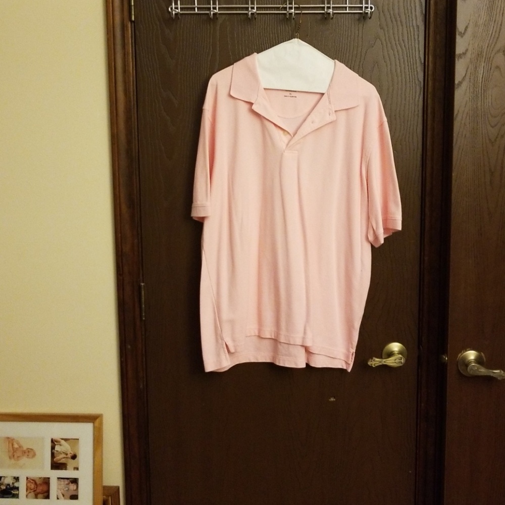 XL pink polo
